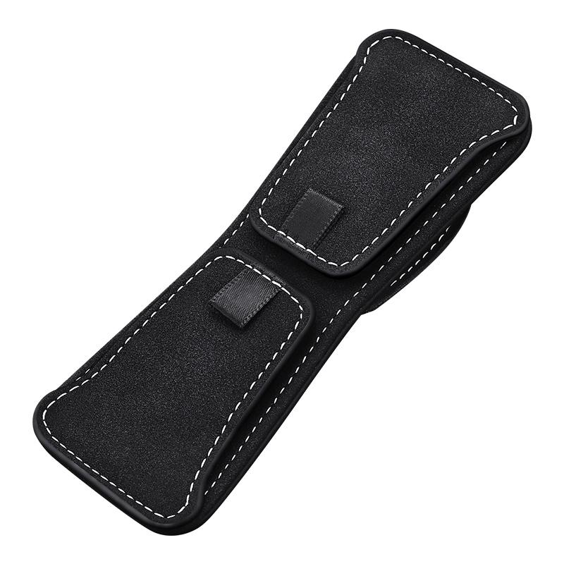 Universal Car Eyeglasses Clip Multifunction Sun Visor Leather Glasses Clip Magnetic Sun Holder Double-Headed Clip Car Accessorie