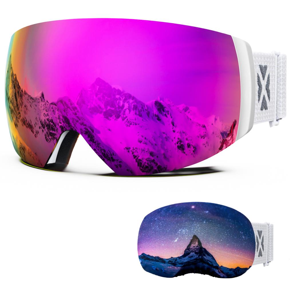 Juli Brand Professional Ski Goggles Double Layers Lens Anti-Fog Uv400 Skiing Glasses Snow Goggles Men Women Gift Cover M6