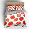 Strawberry Pattern Three-Piece Set Soft Comfortable Duvet Cover Bedding Set Included 1*Duvet Cover & 2*Pillowcases, Gift