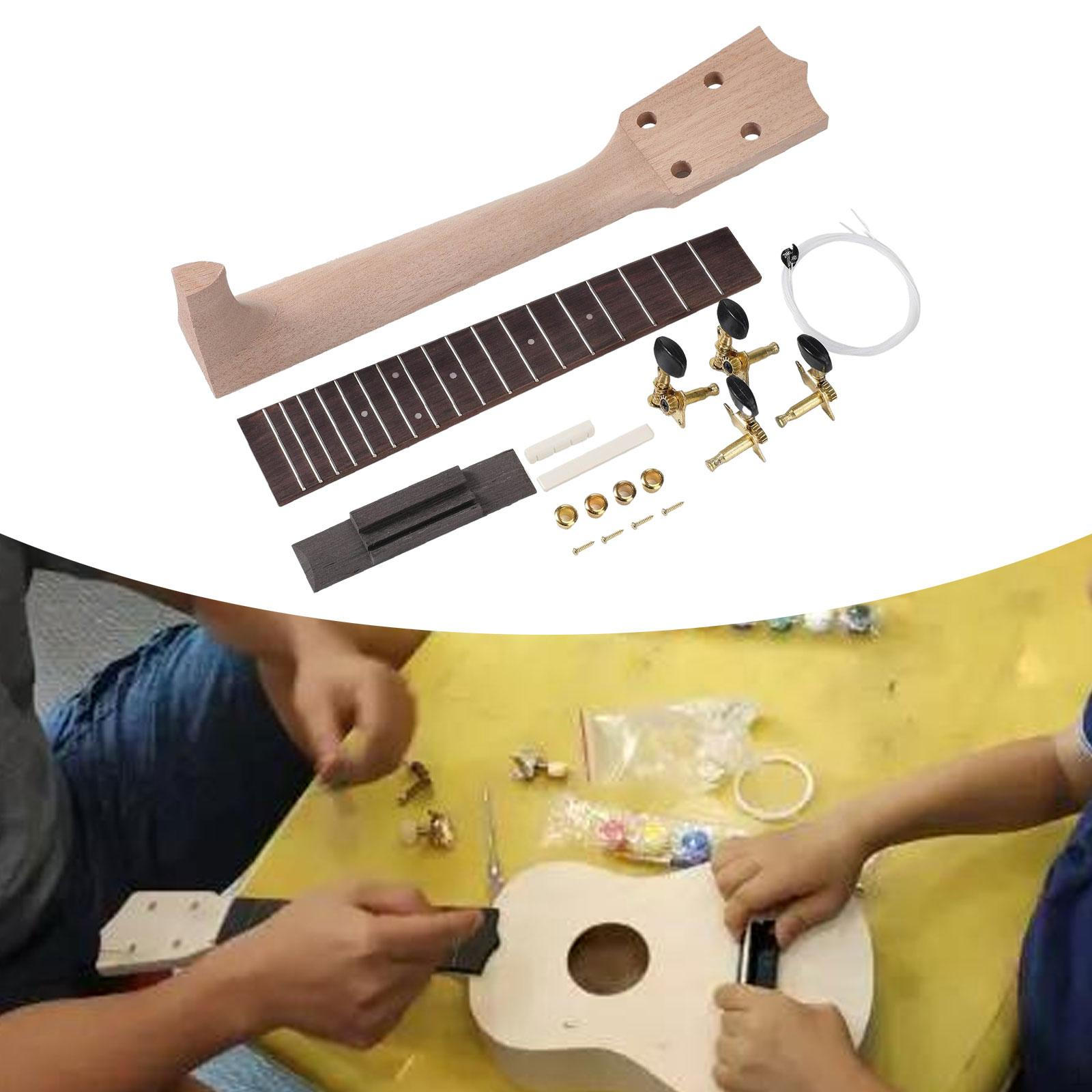 

DIY Ukulele Kit Строительство Fun Руководство Творческий Деревянный 23 inch