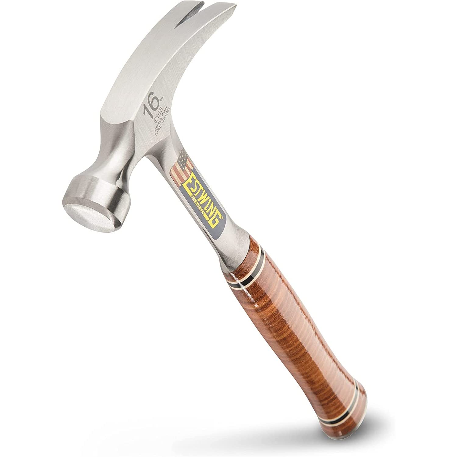 

ESTWING Lip Hammer Leather 453g Head No Slip на ударной поверхности E-16S