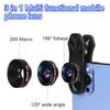 Universal 3-in-1 Phone Camera Lens Kit: Fisheye, 0.62x Wide Angle 25x Macro For Iphone 12/11/ Android Smartphone