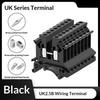 10Pcs Uk 2.5 Terminal Block Uk2.5B Screw Connection Connect Strip 2.5B 2.5Mm² Cable Electrical Din Rail Wire Connectors