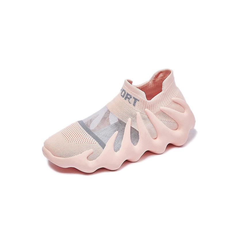 Mesh Breathable Shoes Women's Flying Woven Xiaolongbao Running Casual Shoes