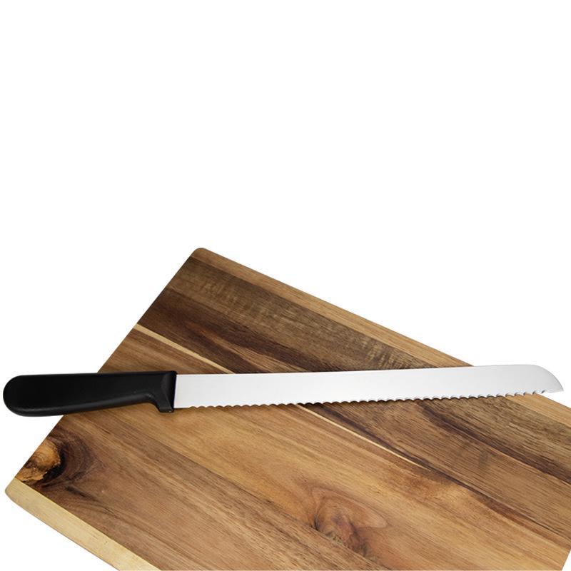 Stainless Steel Serrated Bread and Cake Knife - Crumb-Free Slicing