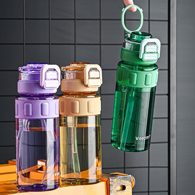 Weizun Sport Water Bottle with Straw 1000ml