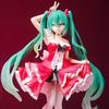 Anime New hatsune miku figure mini character ornaments kawai pink green hatsune table decoration for home adult toy kid birthday