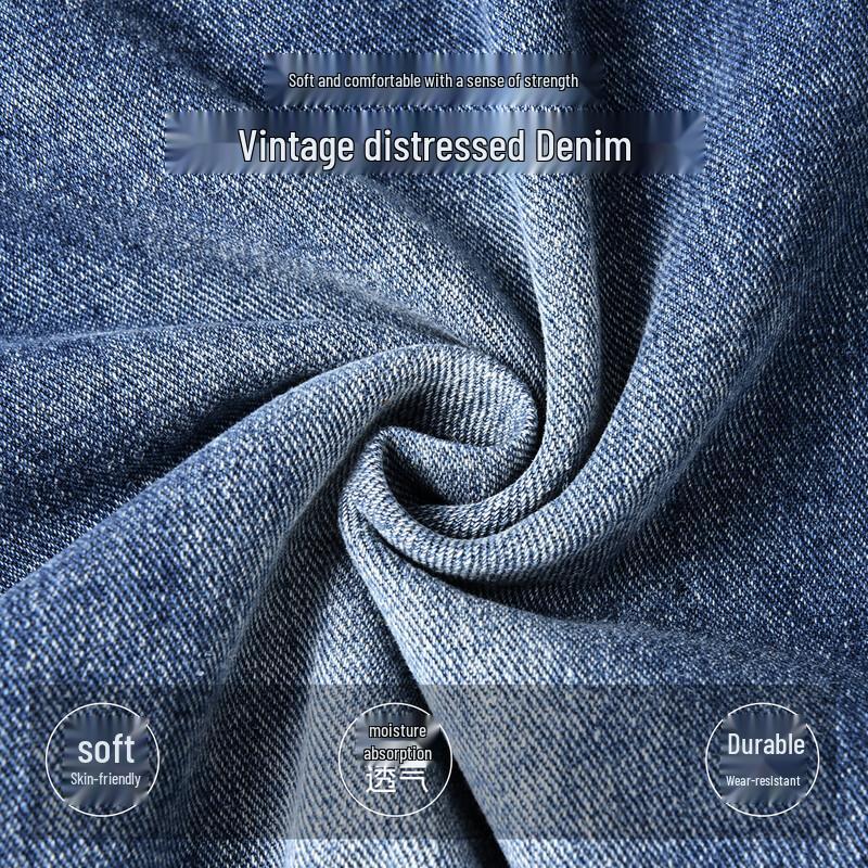 JEEP SPIRIT Men's Loose Straight-Leg Jeans