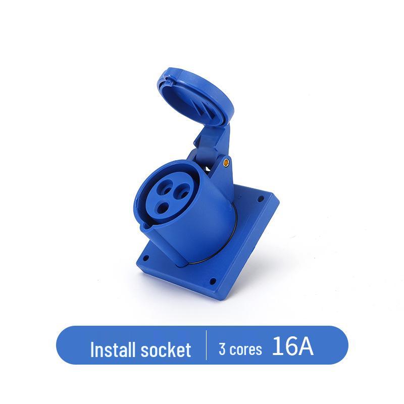 IP44 Waterproof Industrial Plug Socket Connector with Solid Copper Core, 16/32A Aviation Plug.