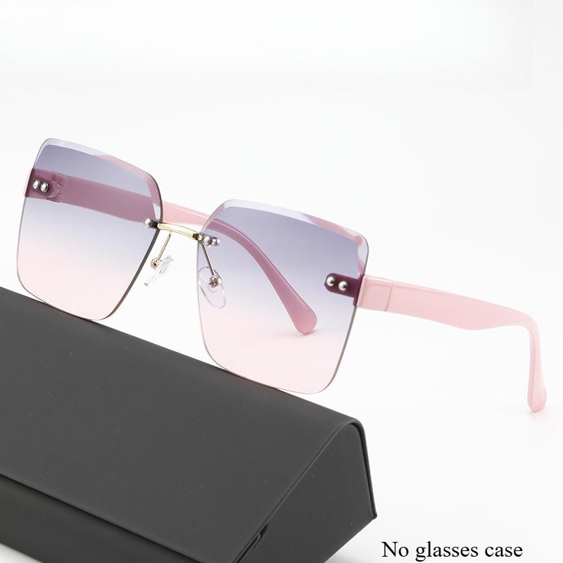 

6PCS Women s Sunglasses Anti-radiation Sunglasses Gradient Sunglasses Beach Gradient Frameless