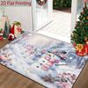 Winter Snowman Welcome Mat Suitable for Entryway, Bathroom Rug - Quick-Dry Absorbent Machine Washable with Snowman, Soft Mat Suitable for Doorways, Be