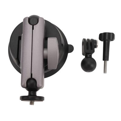 Saugfußhalterung für POCKET 3 für Ace Pro Aluminium Doppelkugelkopf Actionkamera Auto Windschutzscheibenhalterung Halter mit 1 4 Zoll