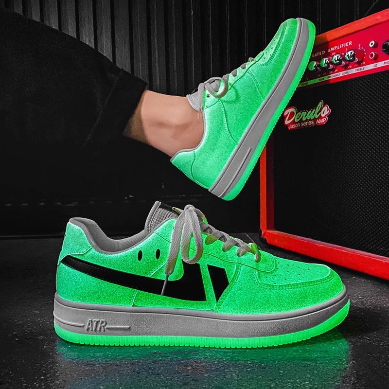 Zapatillas de deporte para hombre Mujer 2022 Primavera Casual Botas  deportivas Moda Transpirable Fluorescencia iluminada Calzado masculino  Baloncesto Fashionnd Zapatos blancos comprar a buen precio — entrega  gratuita, reseñas reales con fotos — Joom