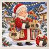 DIY Pearl Diamond Painting Art Kit with Frame. Mrs. Claus Christmas Gift Home Wall Decor Craft Kit. Wall Decoration Gift