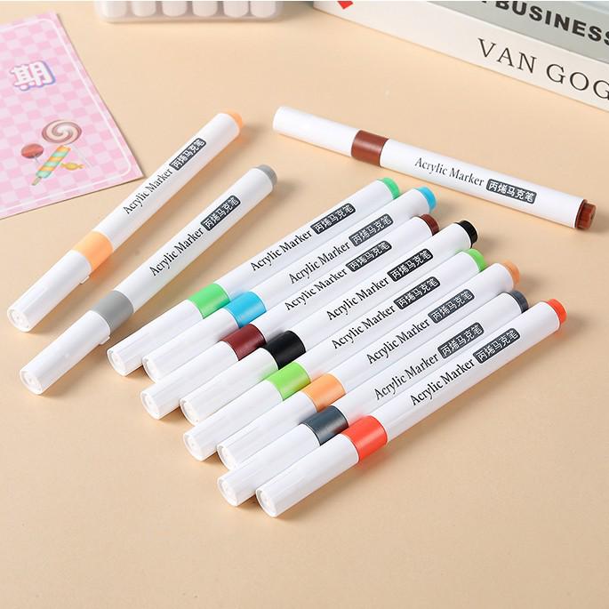 Washable Acrylic Marker Pens for Kids – No Bleed, Layerable, Perfect for DIY Graffiti & School Projects