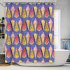 Cute Watermelon Ice Cream Shower Curtain Funny Summer Fruit Pattern Bathroom Decor Sets Tropical Vibes Beach Themed Home Decor