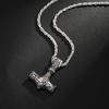 New Mens Goat Thor Hammer Chain Fashion Pendant Necklace