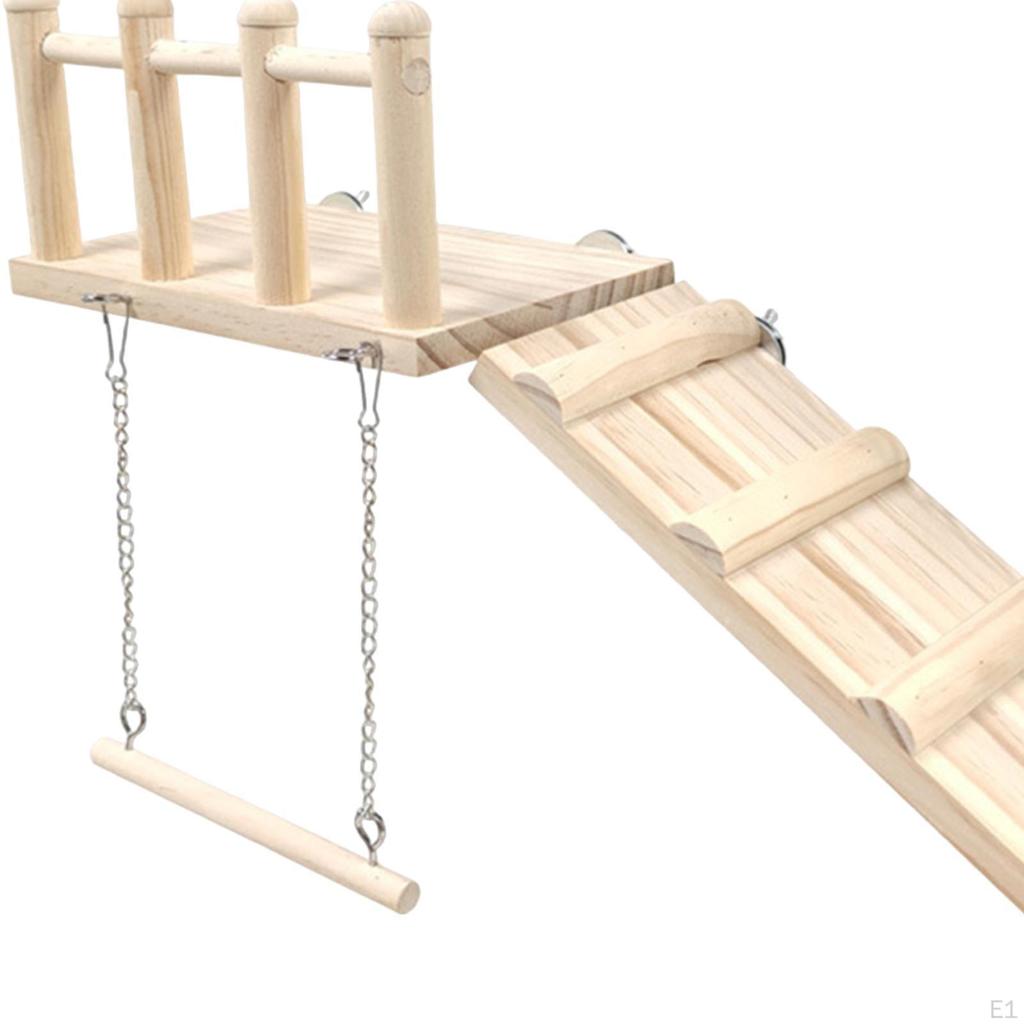 Parrot Perches Platform Parrots Swing Stands Cage Accessory Playground Exercise for Small