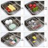 Multi-functional Stainless Steel Retractable Vegetable Sink Drain Rack