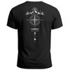 Men's T-Shirt Back Print Compass Outdoor Symbolism Nature Print Print Fashion-