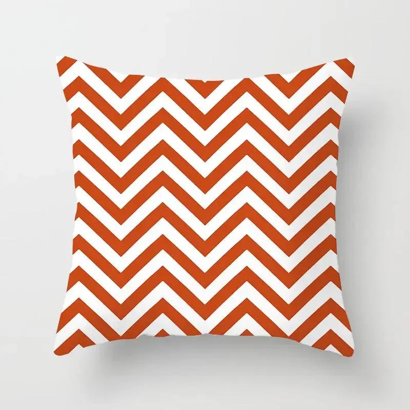 Pink Color Cushion Cover Geometric Print Decorative Pillows Red Stripe Pillow Case Pillows Decor Home For Car/bed /sofa