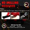 Tailgate Light Bar Driving Safety Warning Tail Rear LED High Brightness Strip Light with 3-Row 504 LEDs  4-Way Flat Connector Wire