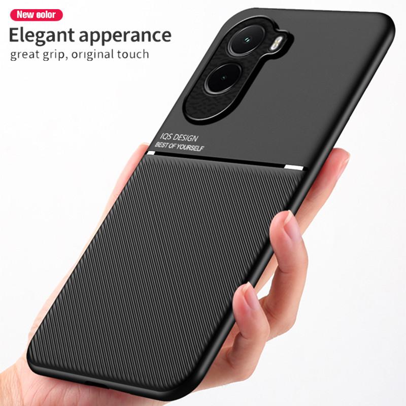 Rugged Non-Slip Case for Xiaomi Poco M7 4G Protective Cover Magnetic Suction Holder Coque Fundas Capa