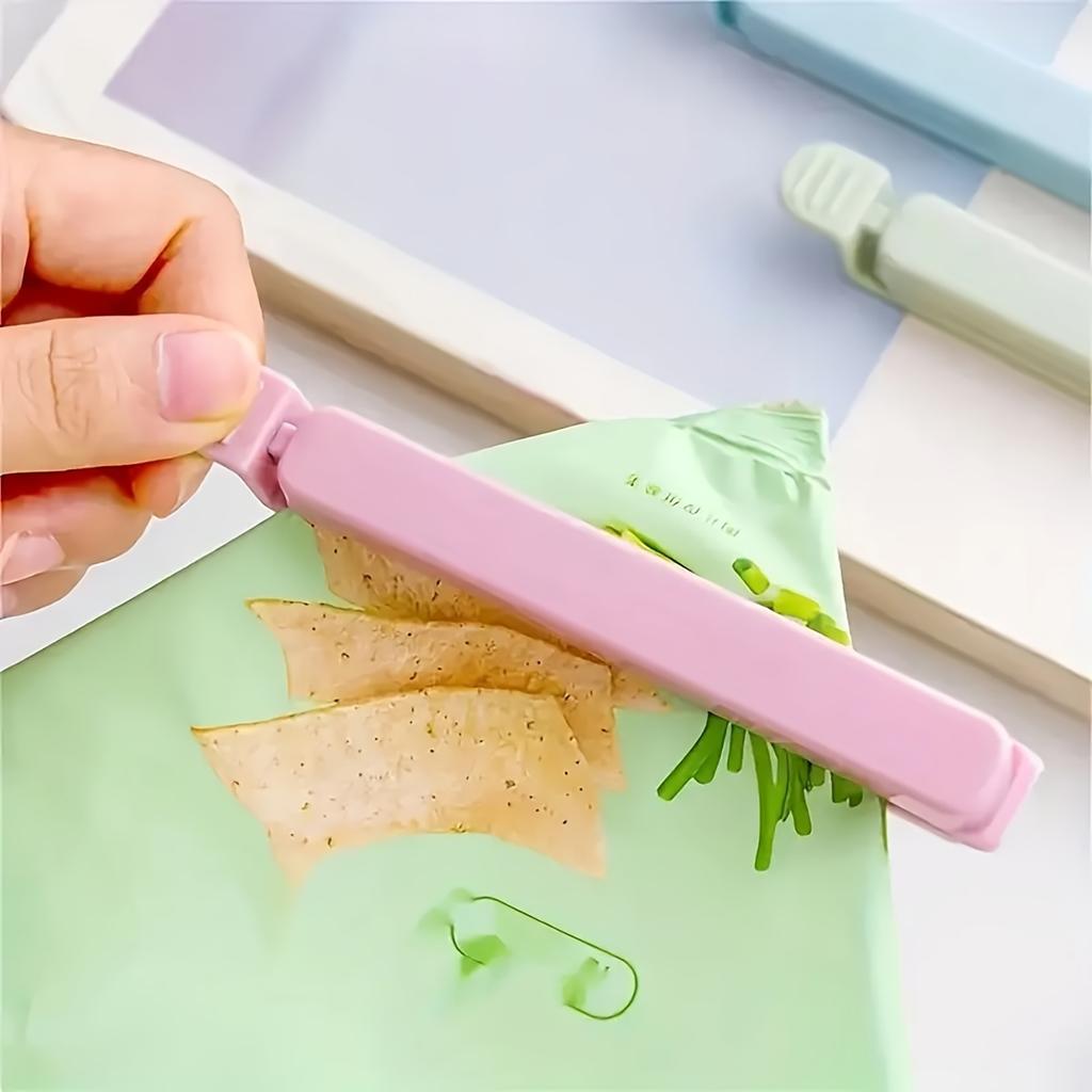 15 ks klipů na chipsy s různými barvami, klipy na velké/malé svačiny, klipy na balení potravin a svačin