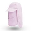 Quick Drying Summer Protective Baseball Hat Breathable Protect Face Fishing Sun Hat Neck Cover Ear Flap Removable Fisherman Cap