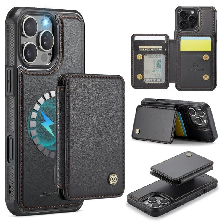 JEEHOOD J05 Business Magnetic Style RFID Leather Phone Case