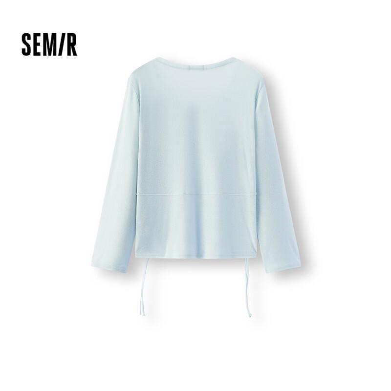 Semir Women s V-Neck Loose Long Sleeve T-Shirt XXL