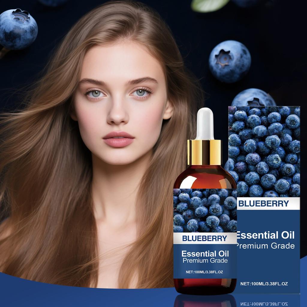 Blueberry Soothing Oil, All-in-one Oil, Nourishes Face, Body, Hair, Nails, For Diffusers And Aromatherapy,100ML