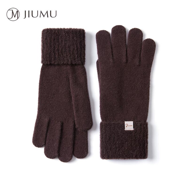 

JIUMU Women s Winter Wool Knitted Thermal Gloves