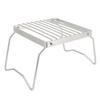 Folding Campfire Grill Stainless Steel Grid Shaped Camping Grill Grate Picnic QQB Grate for Outdoor