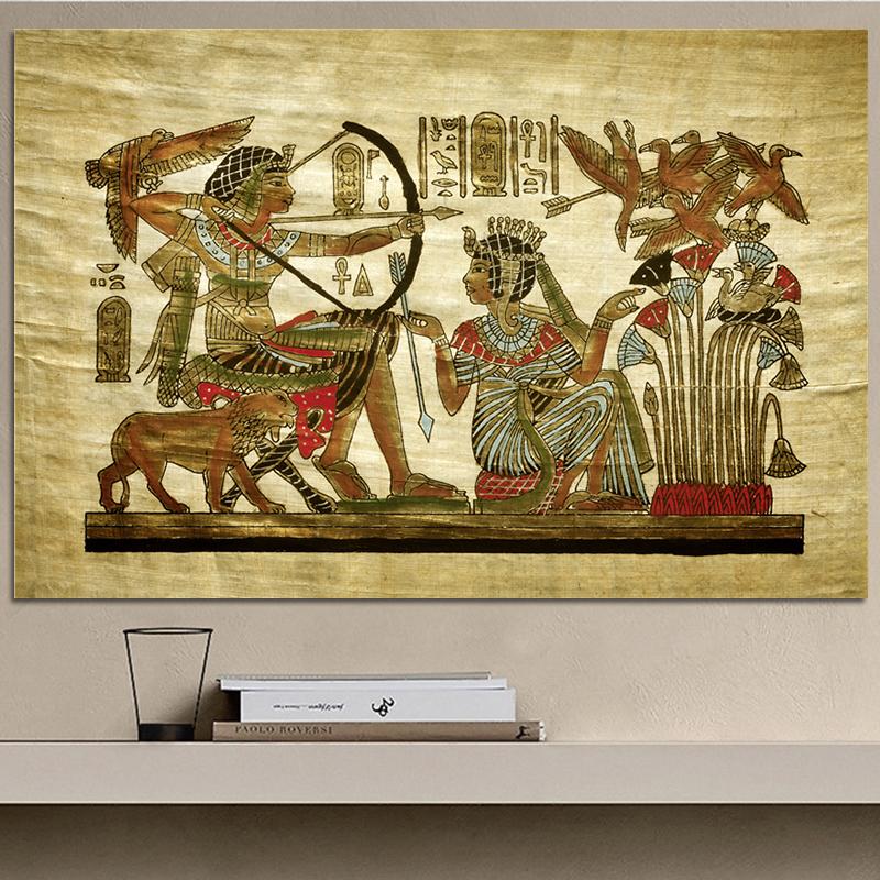Dekoration für Zuhause, Retro-Dekor, Poster, Vintage, altägyptisches Leinwandbild, Wandbild für Zuhause, Design, ohne Rahmen