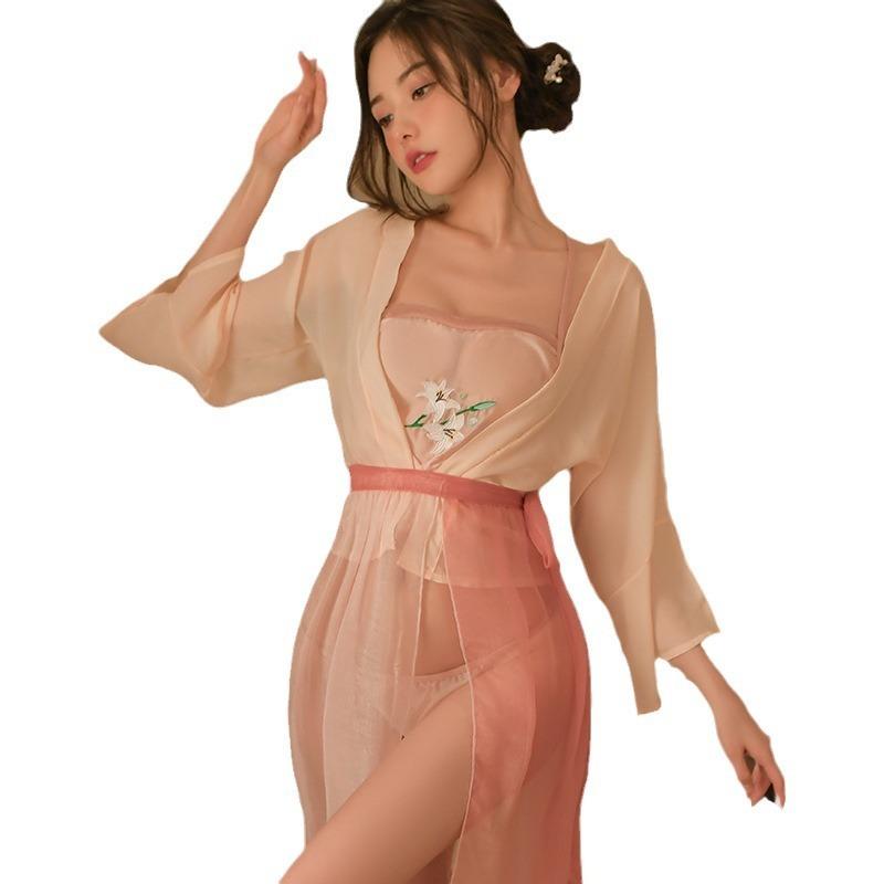 Han and Tang style erotic underwear uniform large size pure desire belly pocket bed flirting hot dance girl suit free