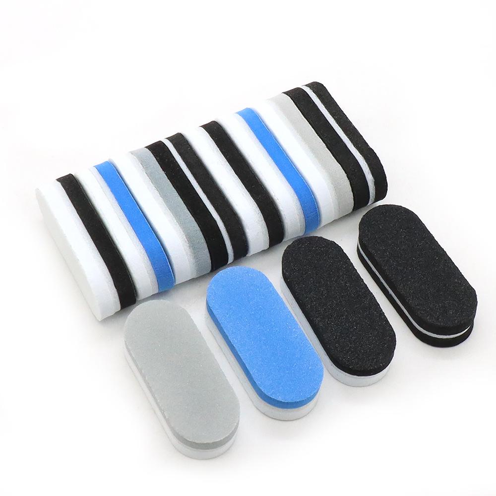 Compact Round Double-Sided Nail File: Sponge, Sanding, Polishing, and Shaping Tool