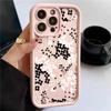 Black and White Flowers Phone Case For iPhone 17 Pro Max 16E 15 Pro 14 13 12 11 Mini AIR XS XR XS 8Plus Soft Silicone Cover