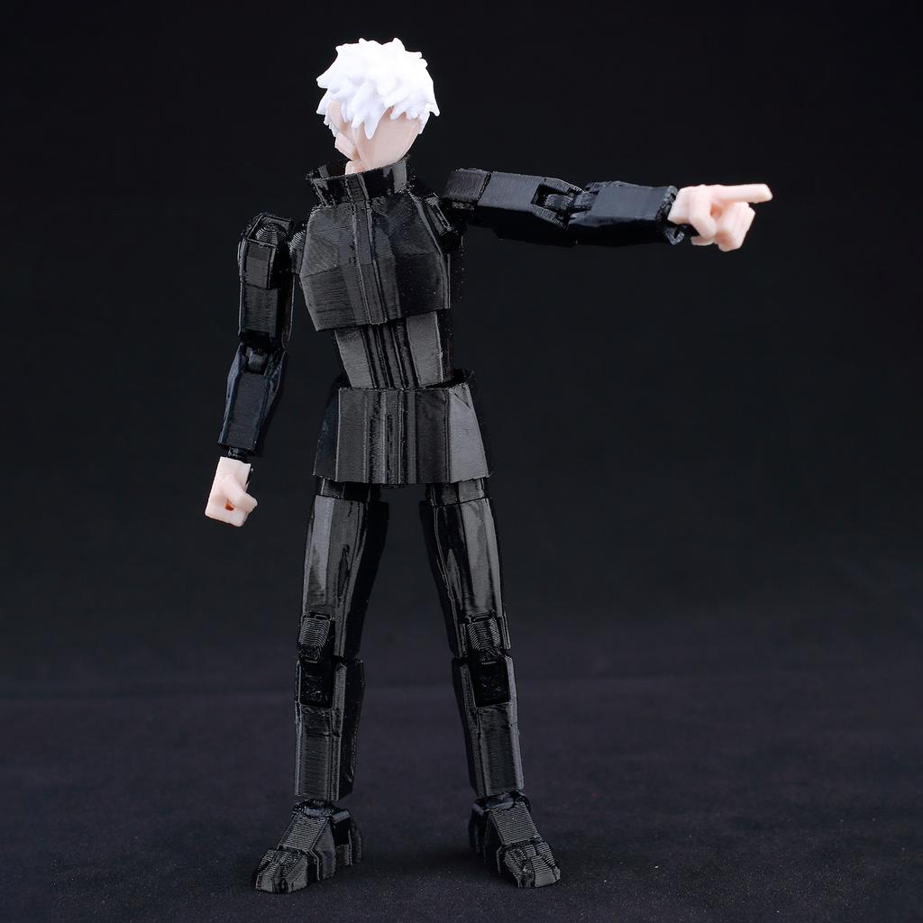 9L 3D Jujutsu Kaisen Figure Titan 13 Anime Gojo Black Outfit Model Lucky 13 Model Dummy 13 Anime Multi-Jointed Poseable Toys