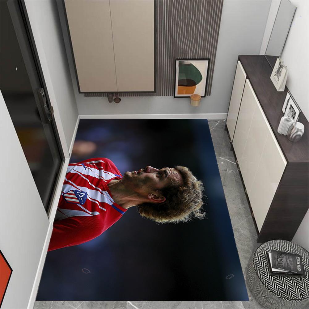 Atletico Madrid Player Floor Mat Design for Game Room Hallway Study room Bedrooms Anti-slip Rug Decorate Offices