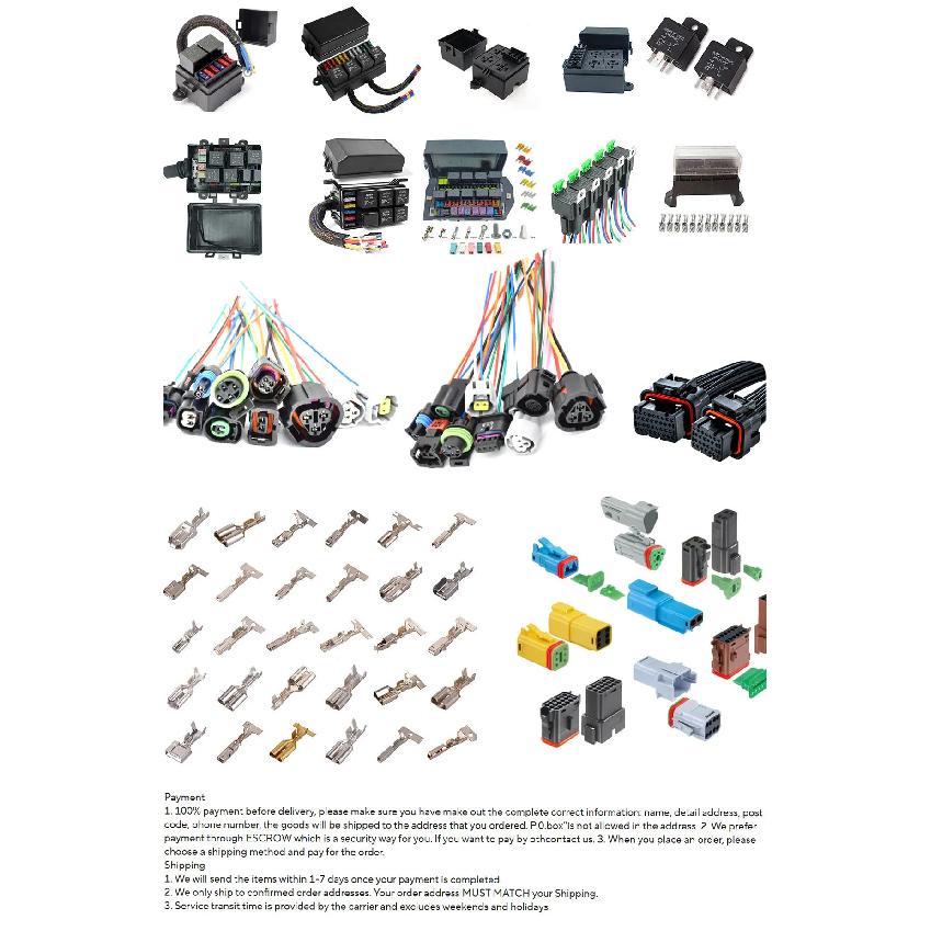 Automotive Connector (8 female pole) 3482-4801 1-20setS 8pin 310001003 33000-0003