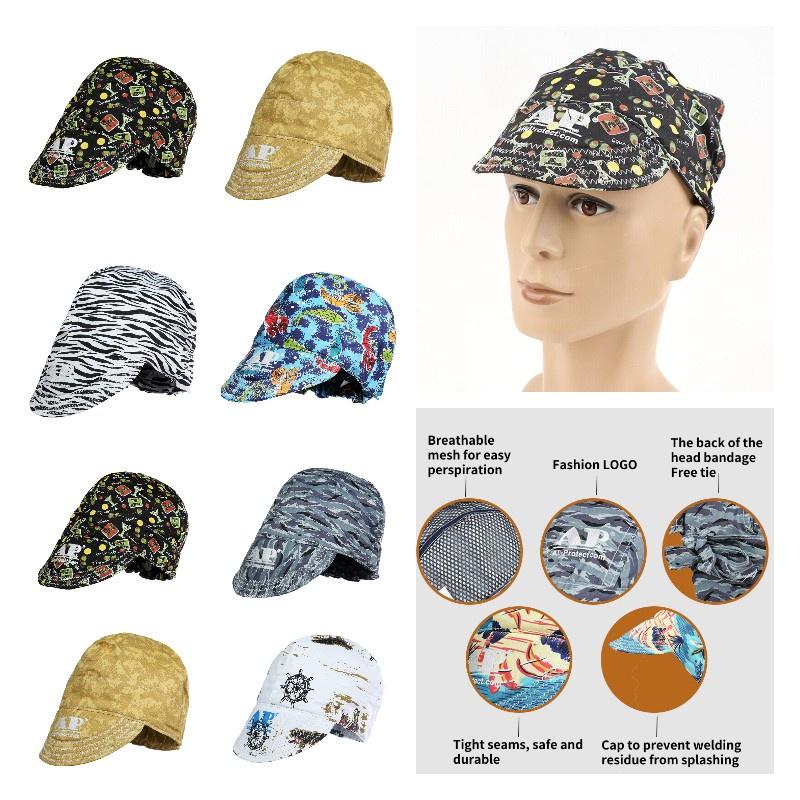 Umfriend Breathable Cotton Welding Cap With Heat Resistance And Dust Protection