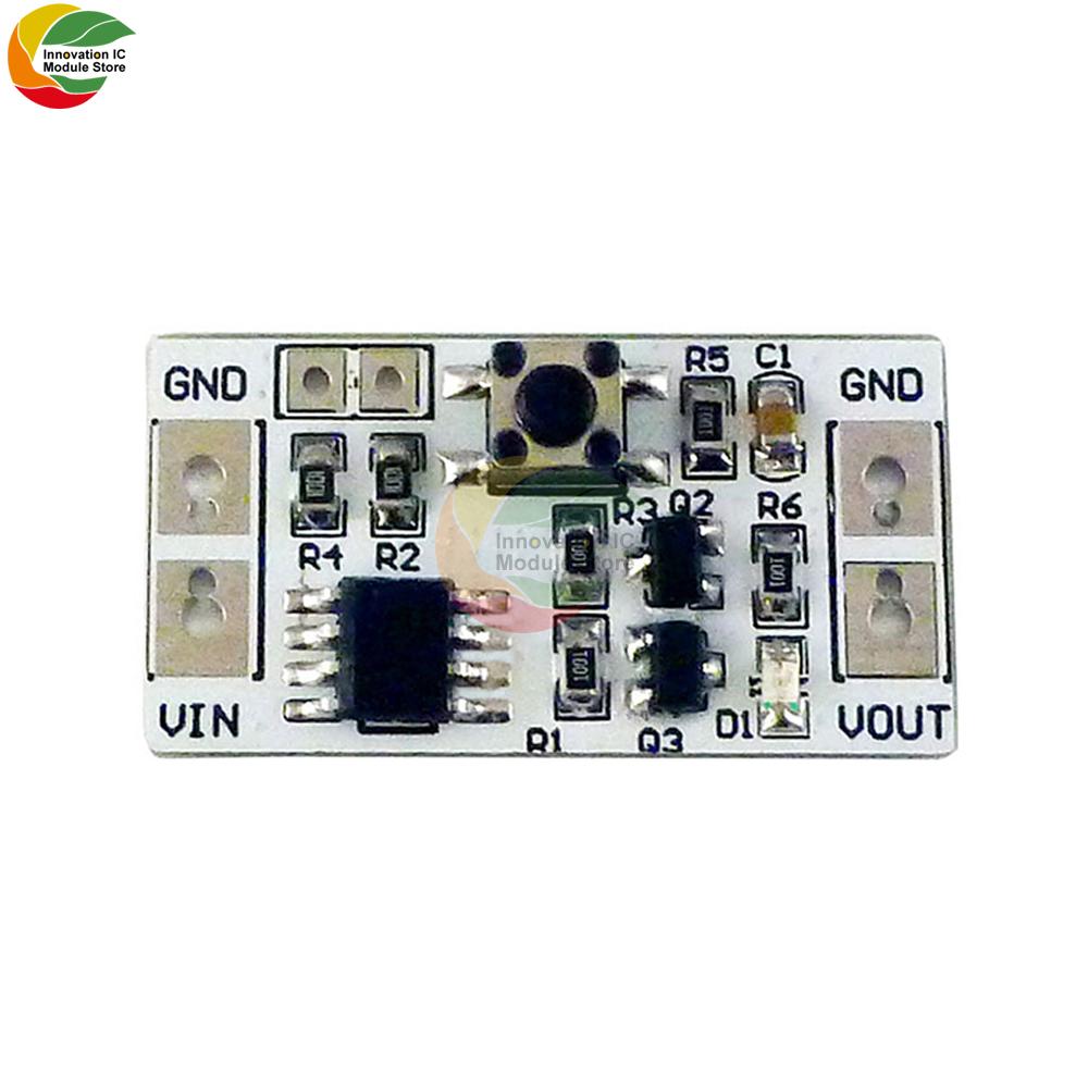 

DC 3-20V 2A LED Controller Bistable self-Locking Switch Module Button Touch Electronic Board білий
