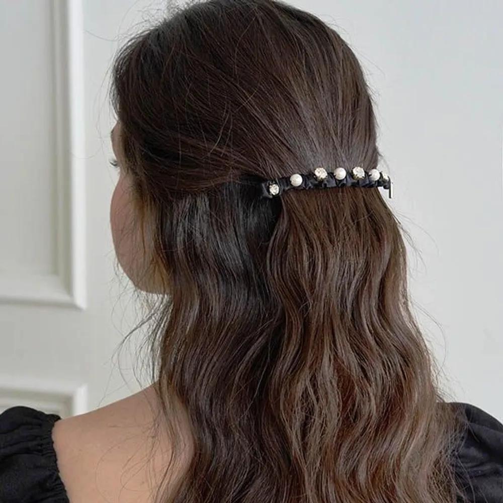 Crystal Pearl Shirring Automatic Pin-L JC010AC