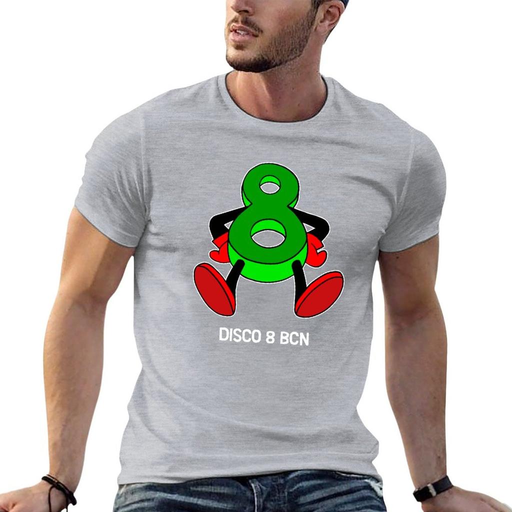 New Disco 8 - Techno Hardcore T-Shirt Graphic T Shirt Kawaii Clothes T Shirts for Men