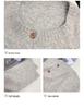 Korean Style Plus Size Loose Knit Cardigan - Women's Solid Color Round Neck Casual Spring Sweater.