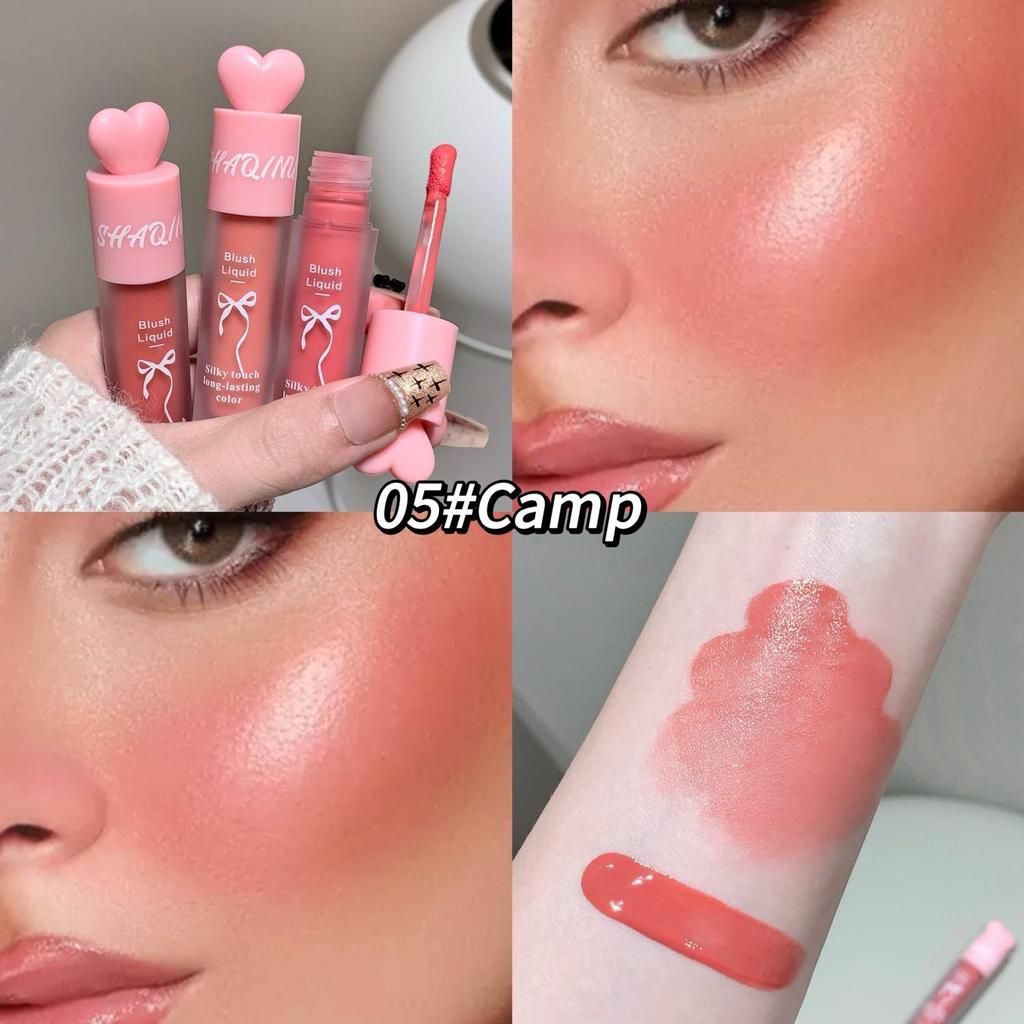 Liquid Blush SHAQINUO Natural Low Saturation Water Light Sponge Brush Head Multi-purpose Blush Liquid