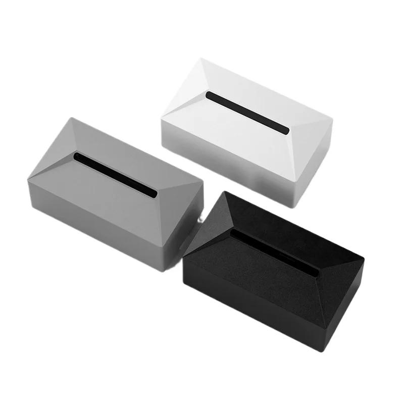 For Tesla Y LAUNCH/Juniper/3/X/S/3+ Silicone Tissue Box Central Control Back Rest Tissue Box Car Interior Trimming Accessories