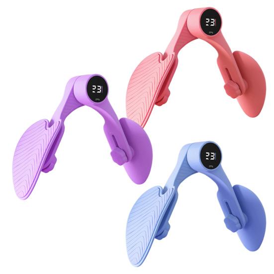 Thigh Master with Counter LCD Display 3 Levels Adjustable Ergonomic Pelvic Floor Muscle Trainer Men Women Inner Thigh Leg Hip Exerciser Toner