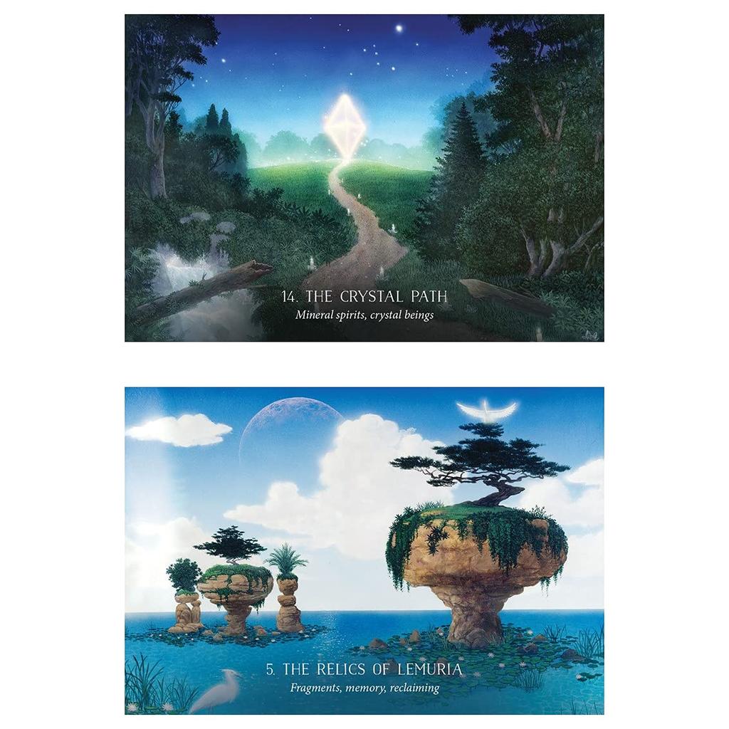 Kancharo Oracle Cards, 44-Card Set, Tarot Reading [Oracle of the Hidden Worlds], Includes Basic Instructions and Pouch (Japanese) (Authentic)